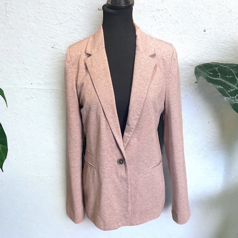 66. Twice blush pink blazer with stripes inside